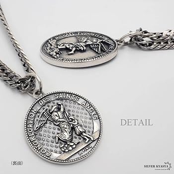 Amazon | [silver KYASYA]コインネックレス メンズ シルバー925